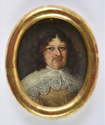 Lot 328 - Miniature. Portrait of a gentleman, English, circa 1640