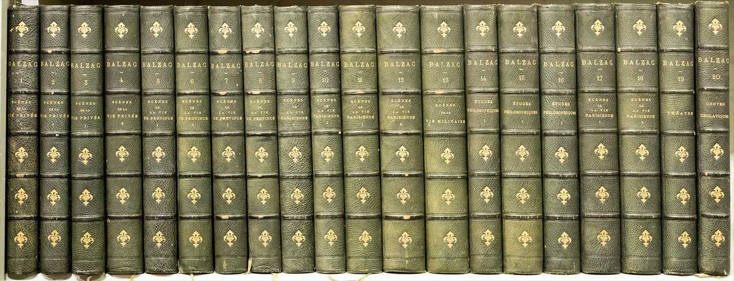 Lot 147 - Balzac, Honore de. Oeuvres Completes, 20 volumes, Paris, 1870