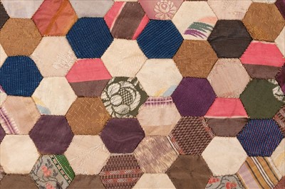 Lot 182 - Quilts. A Victorian velvet patchwork quilt, and others