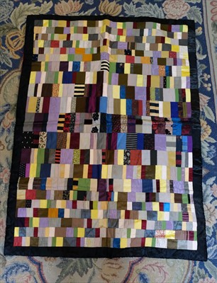 Lot 182 - Quilts. A Victorian velvet patchwork quilt, and others