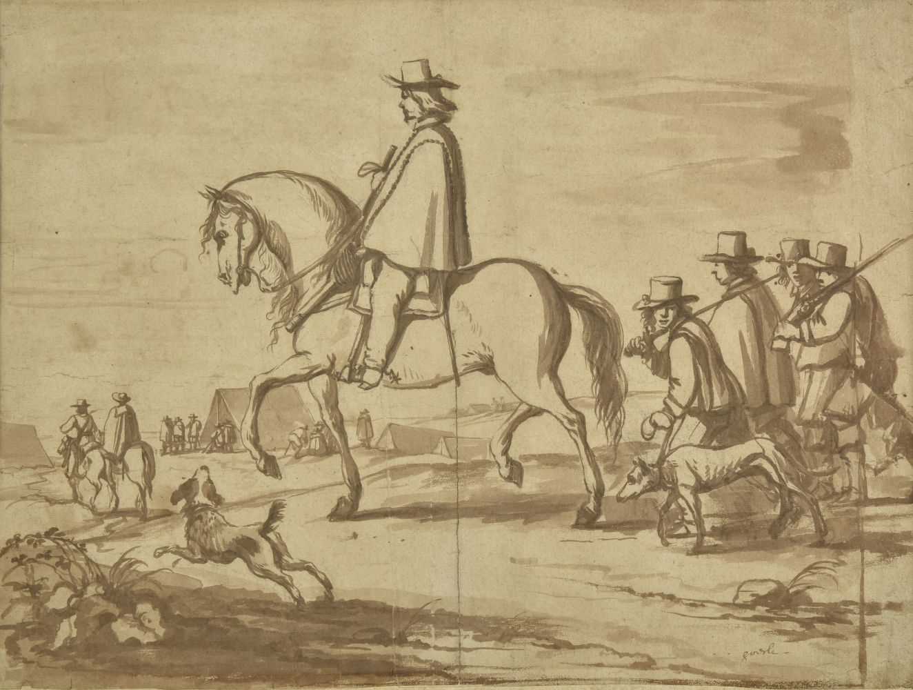 Lot 268 - Van der Meulen (Adam Frans, 1632-1690). Soldiers Returning to Camp.