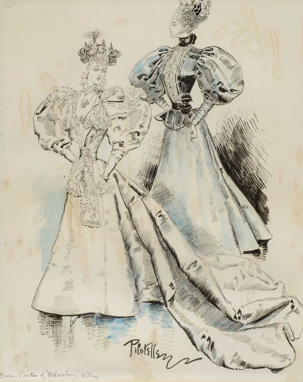 Lot 293 - Pilotelle (George, 1845-1918). Susan, Countess of Malmesbury's Wedding, 1896