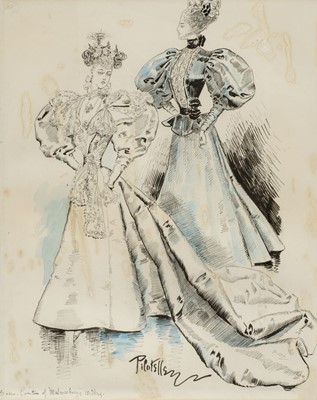Lot 293 - Pilotelle (George, 1845-1918). Susan, Countess of Malmesbury's Wedding, 1896