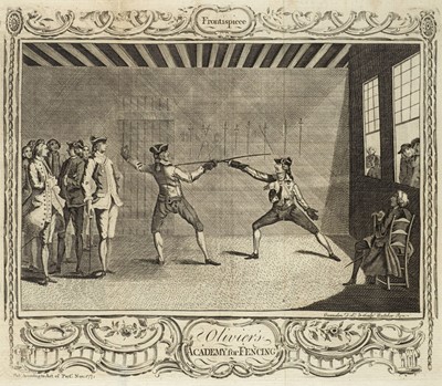 Lot 458 - Olivier (J. Fencing Master). Fencing Familiarized, 1771