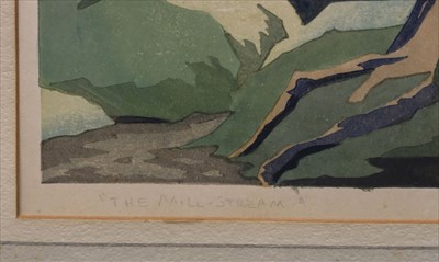 Lot 432 - Slater (Eric, 1896-1963). The Mill Stream, colour woodcut