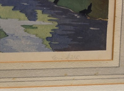 Lot 432 - Slater (Eric, 1896-1963). The Mill Stream, colour woodcut
