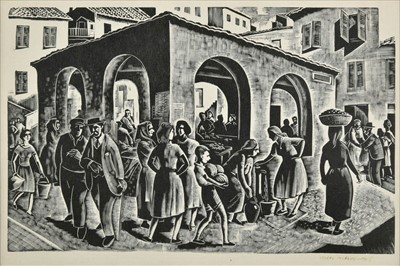 Lot 424 - MacNab (Iain, 1890-1967). Le Marche, 1951, woodcut