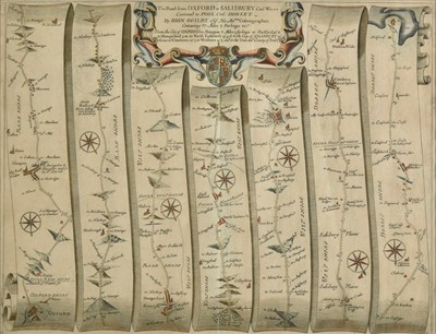 Lot 126 - Ogilby (John). The Road from Oxford to Salisbury com. Wilts..., circa 1676