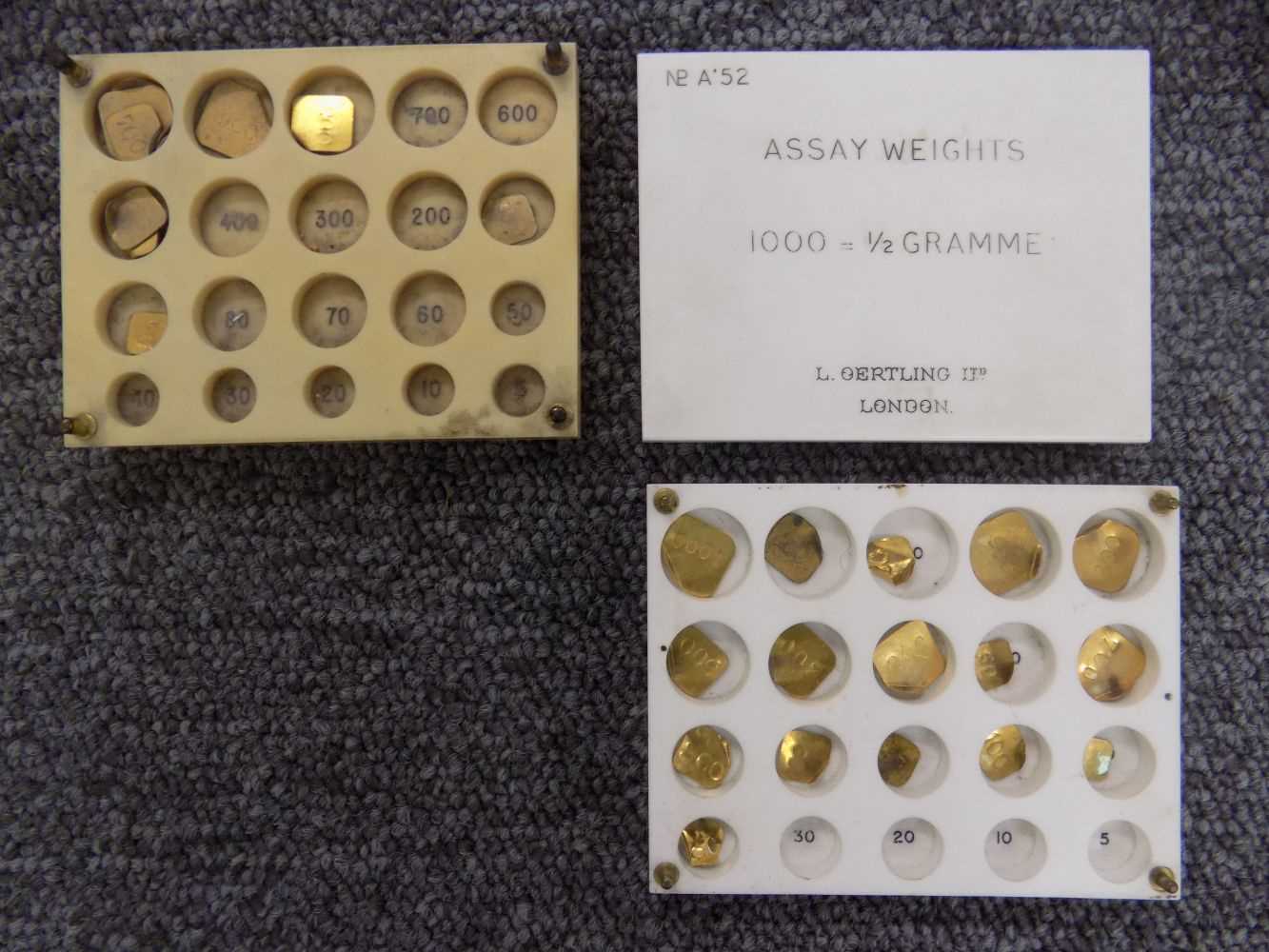 Lot 37 - Assay Weights. A collection of assay weights by L Oertling c.1900