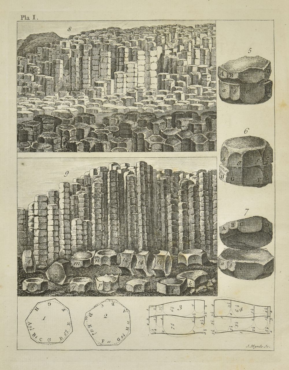 Costa (Emanuel Mendes da). A Natural History of Fossils, 1757