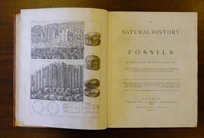 Lot 52 - Costa (Emanuel Mendes da). A Natural History of Fossils, 1757
