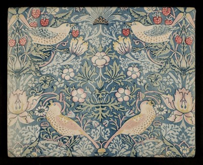 Lot 196 - Morris (William). Strawberry Thief panel, Morris & Co., designed 1883
