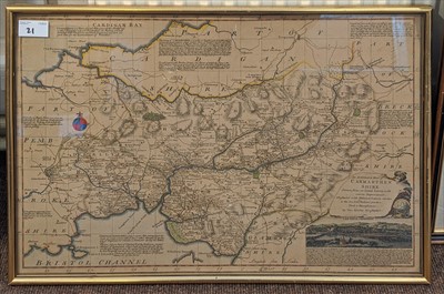Lot 21 - Maps. A mixed collection of fourteen maps, 17th - 19th century