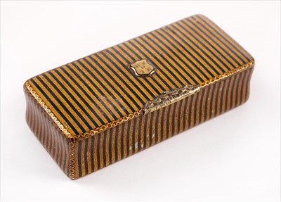 Lot 81 - Snuff Boxes. A steel snuff box dated 1722 plus other snuff boxes