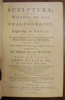 Lot 251 - Evelyn (John). Sculptura, 2nd edition, 1769, & 11 others