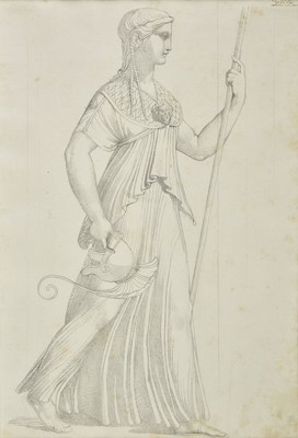 Lot 327 - Minardi (Tommaso, 1787-1871, circle of). A pair of drawings of female figures
