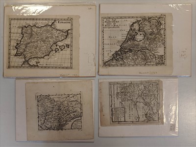 Lot 20 - Maps. A mixed collection of approximately 250 maps, 17th - 19th century