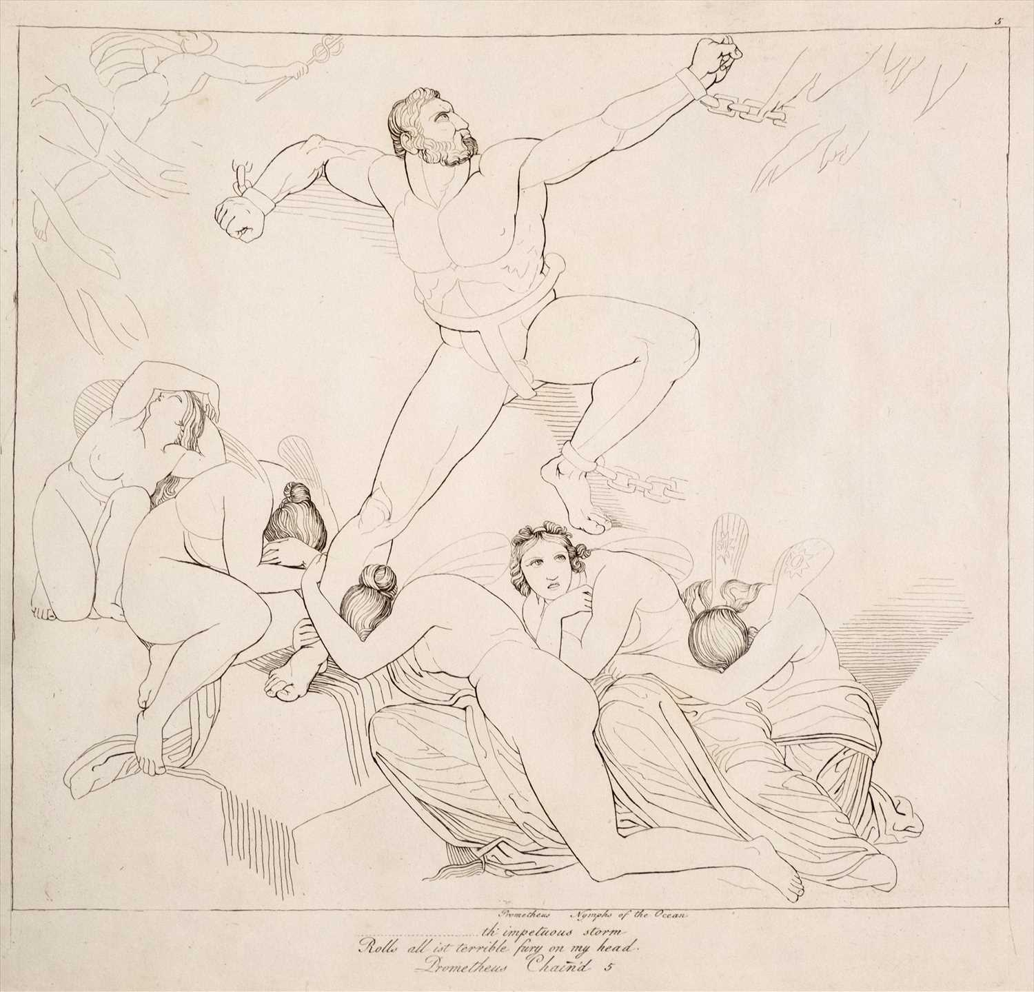 Lot 132 - Flaxman (John). Compositions from the Tragedies of Aeschylus, [1795?]