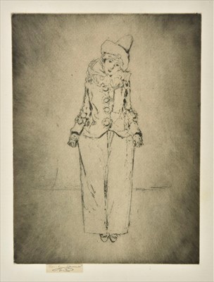 Lot 408 - Roussel (Theodore, Casimir, 1847-1926). Pierrot en Pied