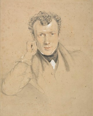 Lot 354 - Lawrence (Sir Thomas, 1769-1830, attributed to). A young man, possibly W. Linney Ireland, 1823