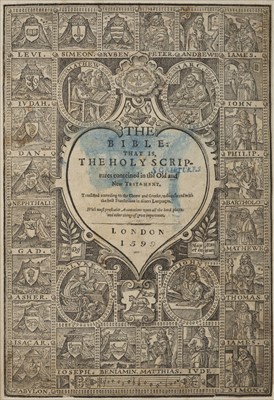 Lot 231 - Bible [English]. The Bible, that is, the Holy Scriptures..., 1599 [i.e. 1599-1640]