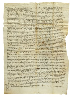 Lot 647 - House of Grimaldi: Branch of Antibes. 4 documents, 1381-1431