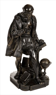 Lot 221 - Continental School. Galileo Galilei (1564-1642), 19th century bronze