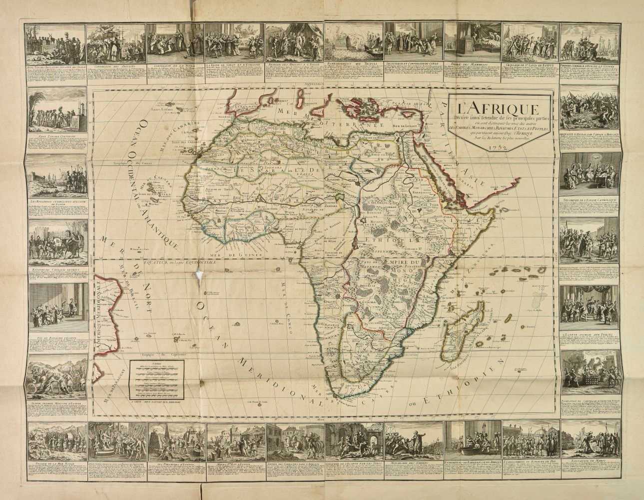Lot 66 - Africa. Bailleul (Nicolas), L'Afrique divisee suivant l'entendue de ses pricipales parties...,  1752