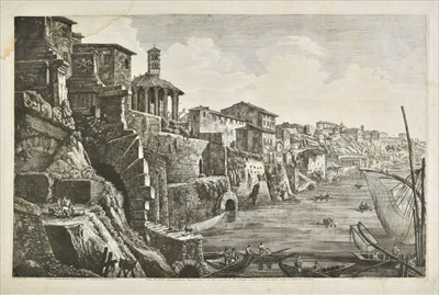 Lot 187 - Rossini (Luigi). Four etching of Rome. 1823