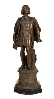 Lot 222 - Columbus (Christopher, 1451-1506). Spelter figure