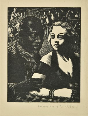 Lot 419 - Lewis (John, 1912-1996). Young Couple in a Bar, 1934