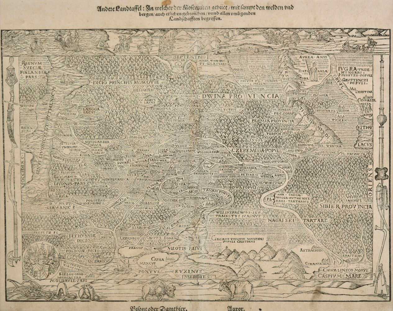 Lot 144 - Russia. Herberstein (Sigmund), Andere Landtaffel: In Welcher Moscauen..., circa 1563