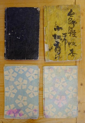 Lot 382 - Japanese woodblock books. 10 woodblock books, 19th/early 20th century
