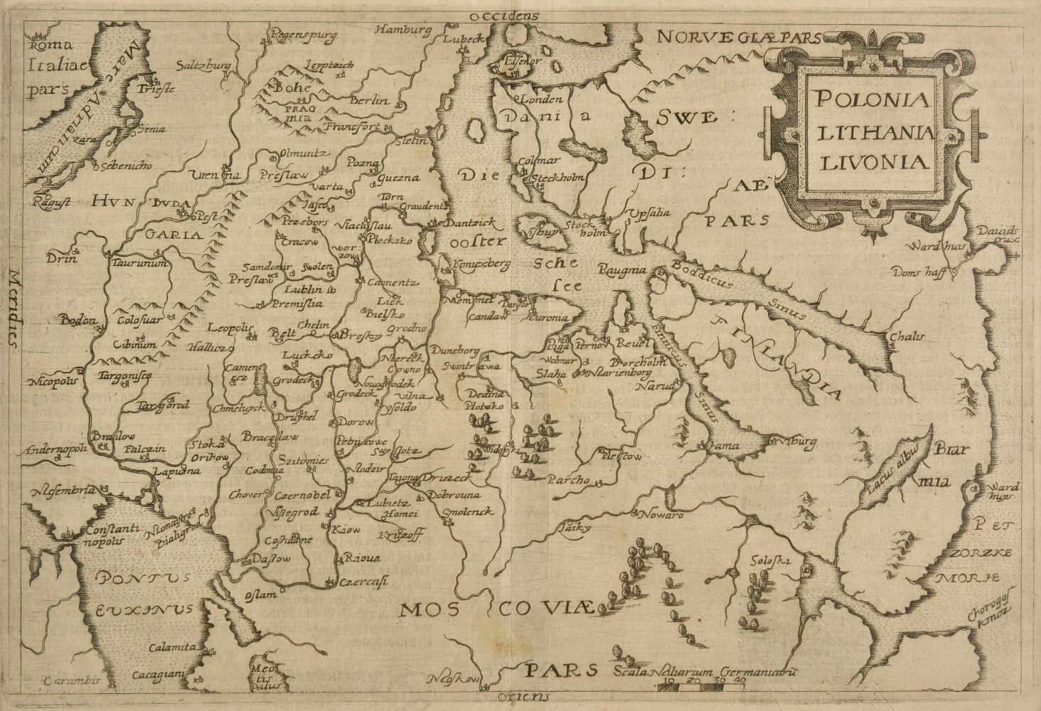 Lot 132 - Poland and the Baltic. Botero (Giovanni), Polonia, Lithania, Livonia, 1596