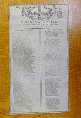 Lot 199 - Broadside Ballads. A collection of 18th and 19th (and one 20th) century broadside ballads