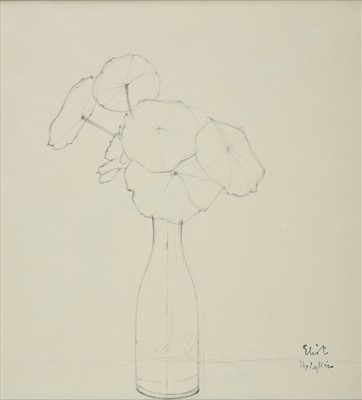 Lot 481 - Hodgkin (Eliot, 1905-1987). Nasturtium leaves in a bottle