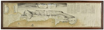 Lot 95 - Gibraltar. Kane (Brigadier General Richard), A Plan of the Town, Mountain and Bay of Gibraltar, 1712