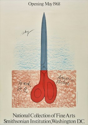 Lot 461 - Oldenburg (Claes, 1929 -). Scissors Obelisk Monument, lithograph