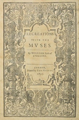 Lot 263 - Alexander (William). Recreations with the Muses, 1st edition, 1637