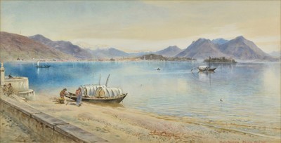 Lot 373 - Goodwin (Harry, 1842-1925). Baveno, 1887, watercolour