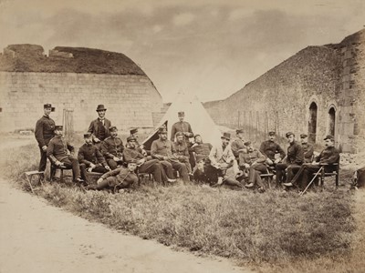 Lot 234 - 16th Regt. of Foot. A cabinet card & carte-de-visite album relating to the Johnson & Austen families