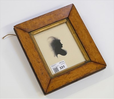 Lot 331 - Miers (John, 1756-1821). Silhouette portrait of a lady