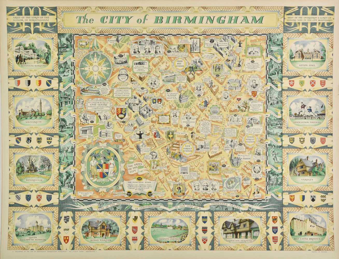 Lot 71 - Birmingham. Price (W. H.), The City of Birmingham, 1949