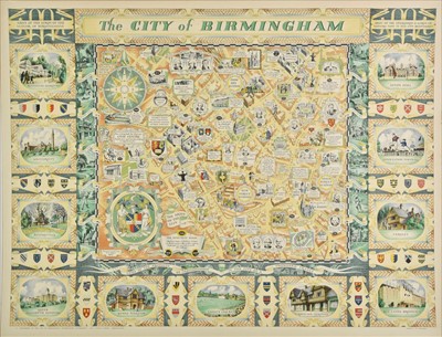 Lot 71 - Birmingham. Price (W. H.), The City of Birmingham, 1949