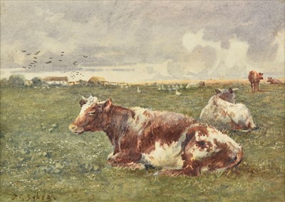 Lot 389 - Sykes (John Gutteridge, 1866-1941). Summer Pasture