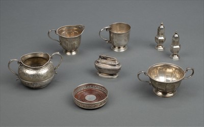 Lot 86 - Mixed silver. A collection of silver items