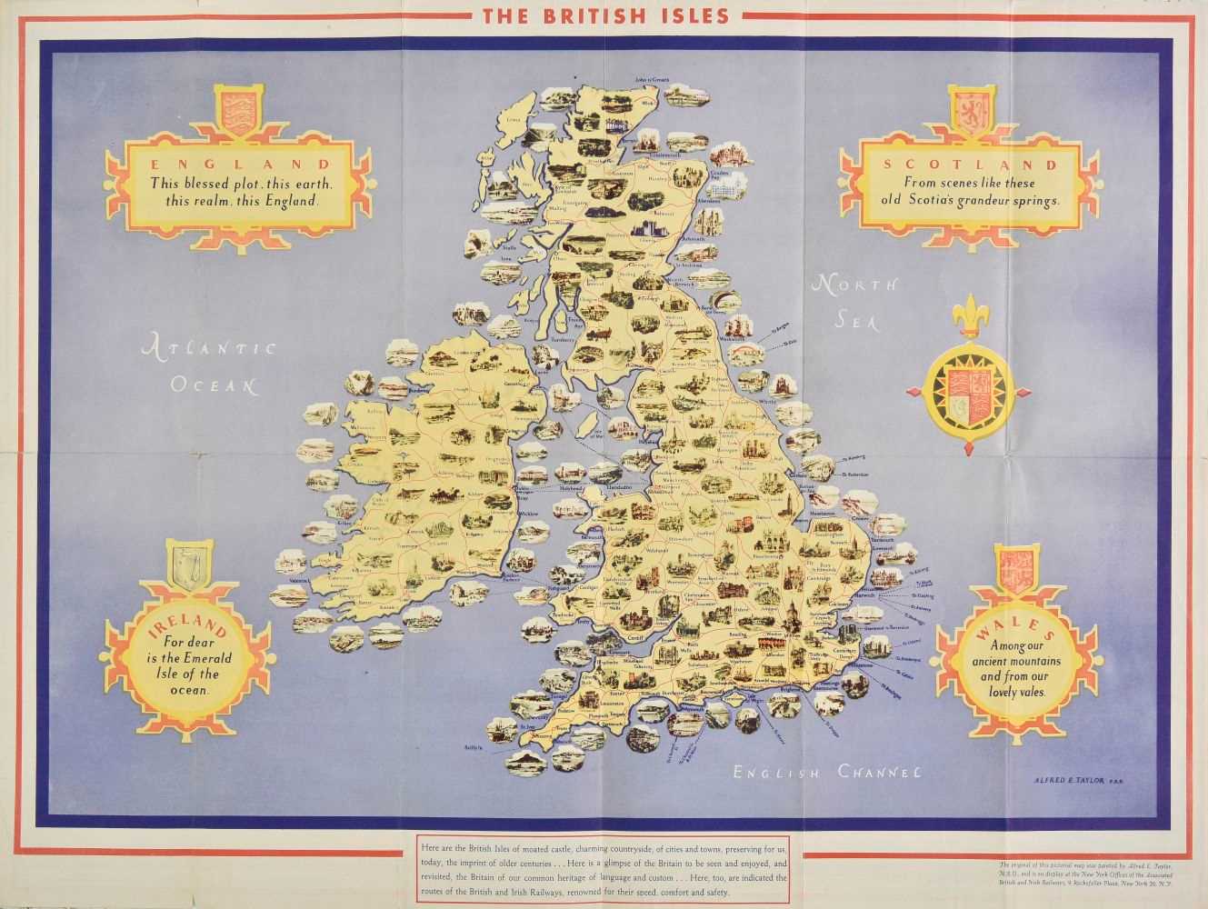 Lot 141 - Railway poster. Taylor (Alfred E.), The British Isles, circa 1949