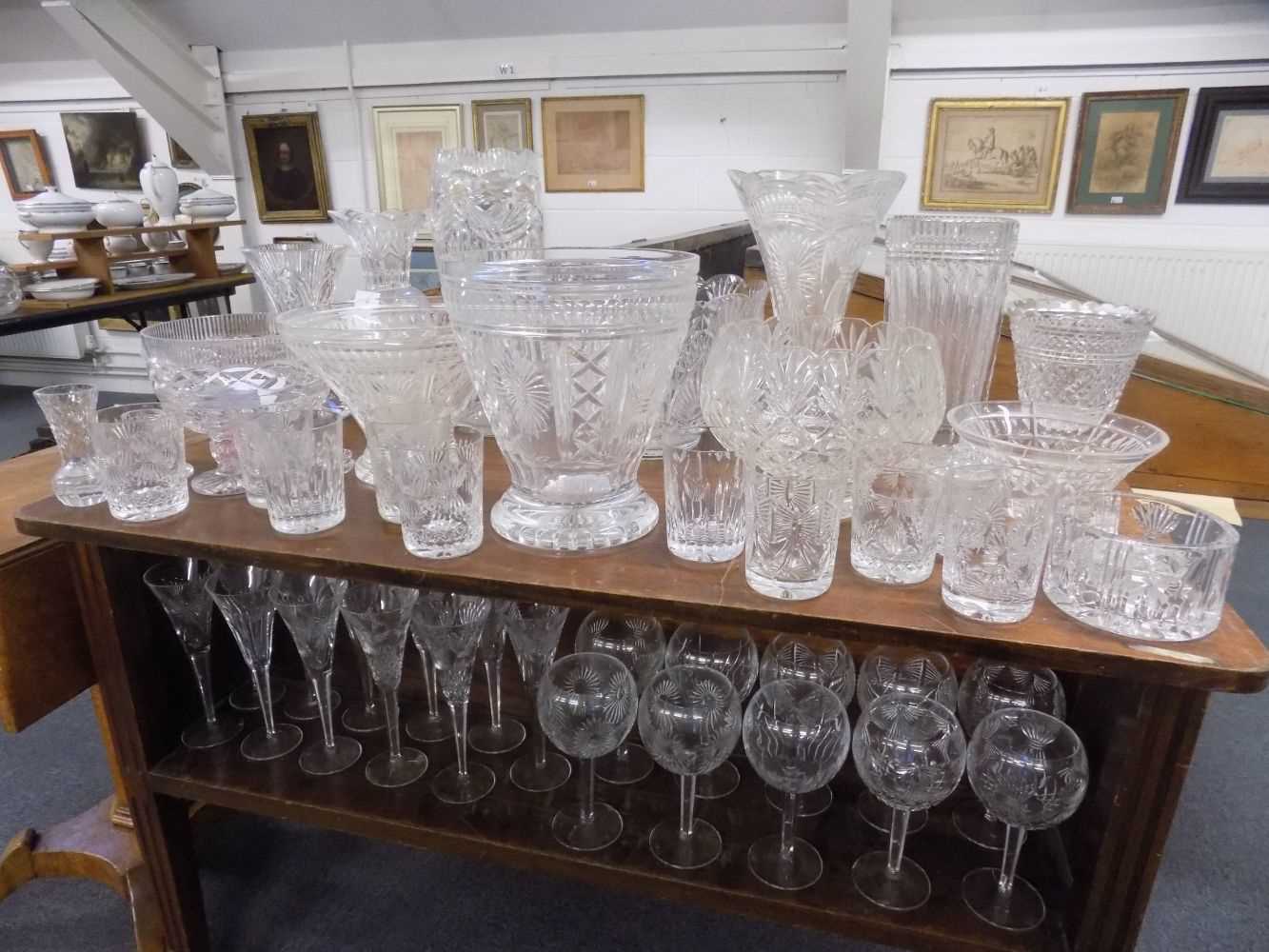 Lot 3 - Glassware. A large collection of crystal glassware