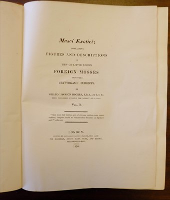 Lot 303 - Hooker (William Jackson). Musci Exotici, 2 volumes, 1st edition, 1818-20