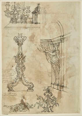 Lot 275 - Foggini (Giovanni Battista, 1652-1725). Studies for a candle-holder